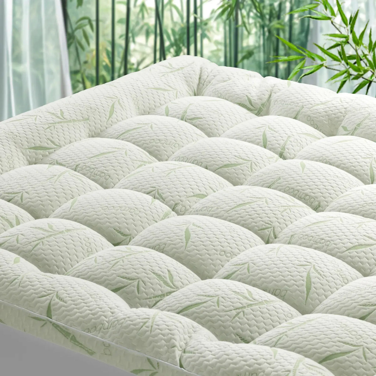 Shilucheng Extra-Thick Cooling Bamboo Mattress Topper