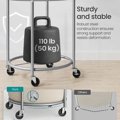 SONGMICS Rolling Laundry Hamper with Wheels
