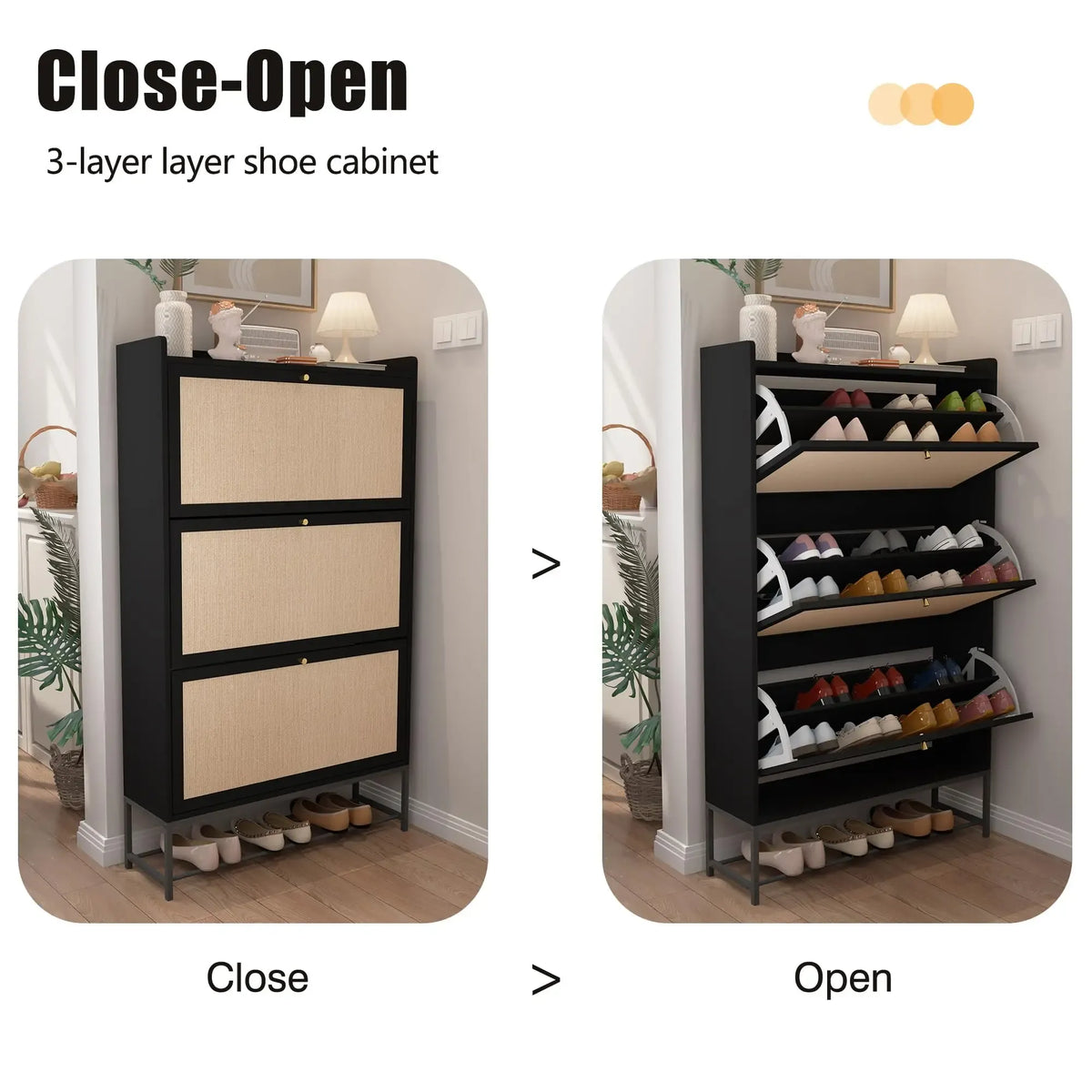 Giratree Flip-Drawer Shoe Cabinet
