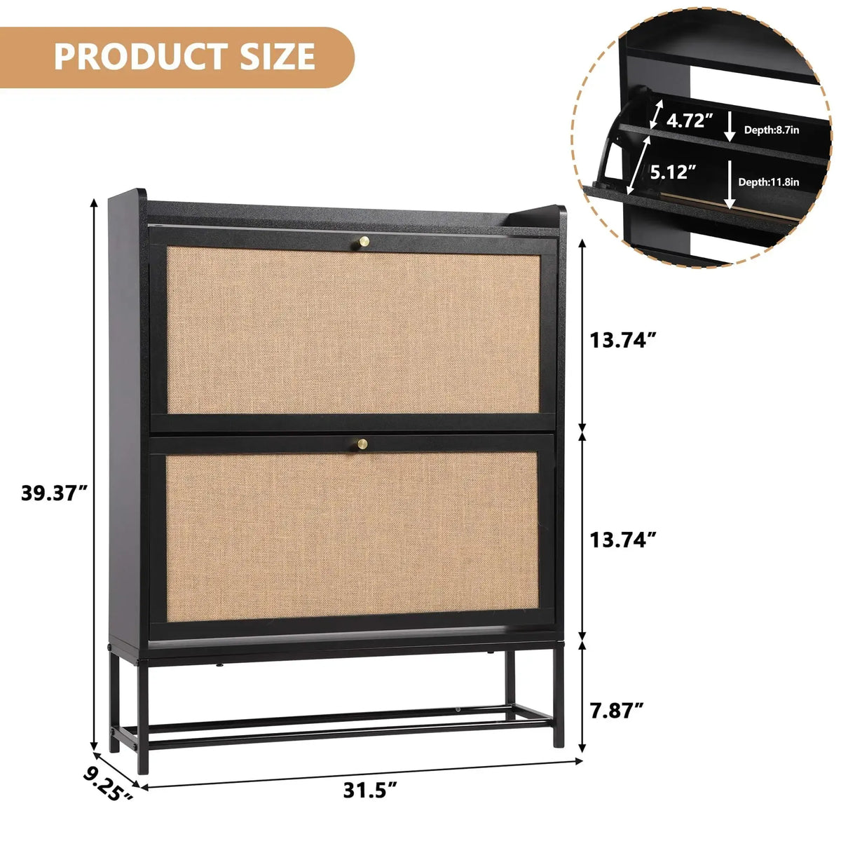 Giratree Flip-Drawer Shoe Cabinet