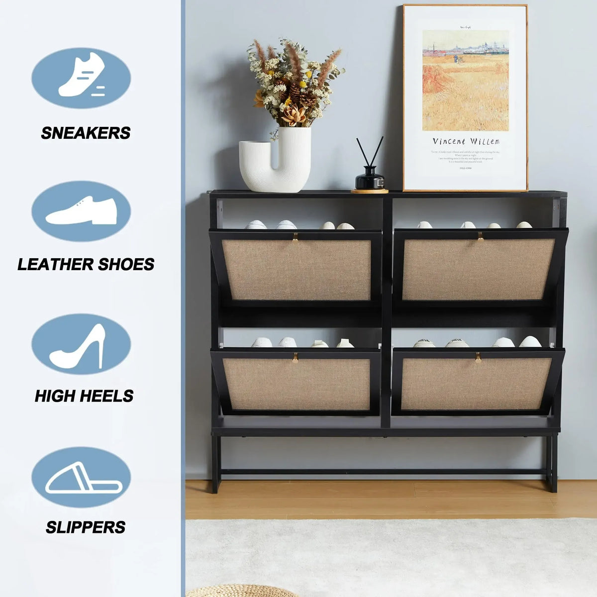 Giratree Flip-Drawer Shoe Cabinet