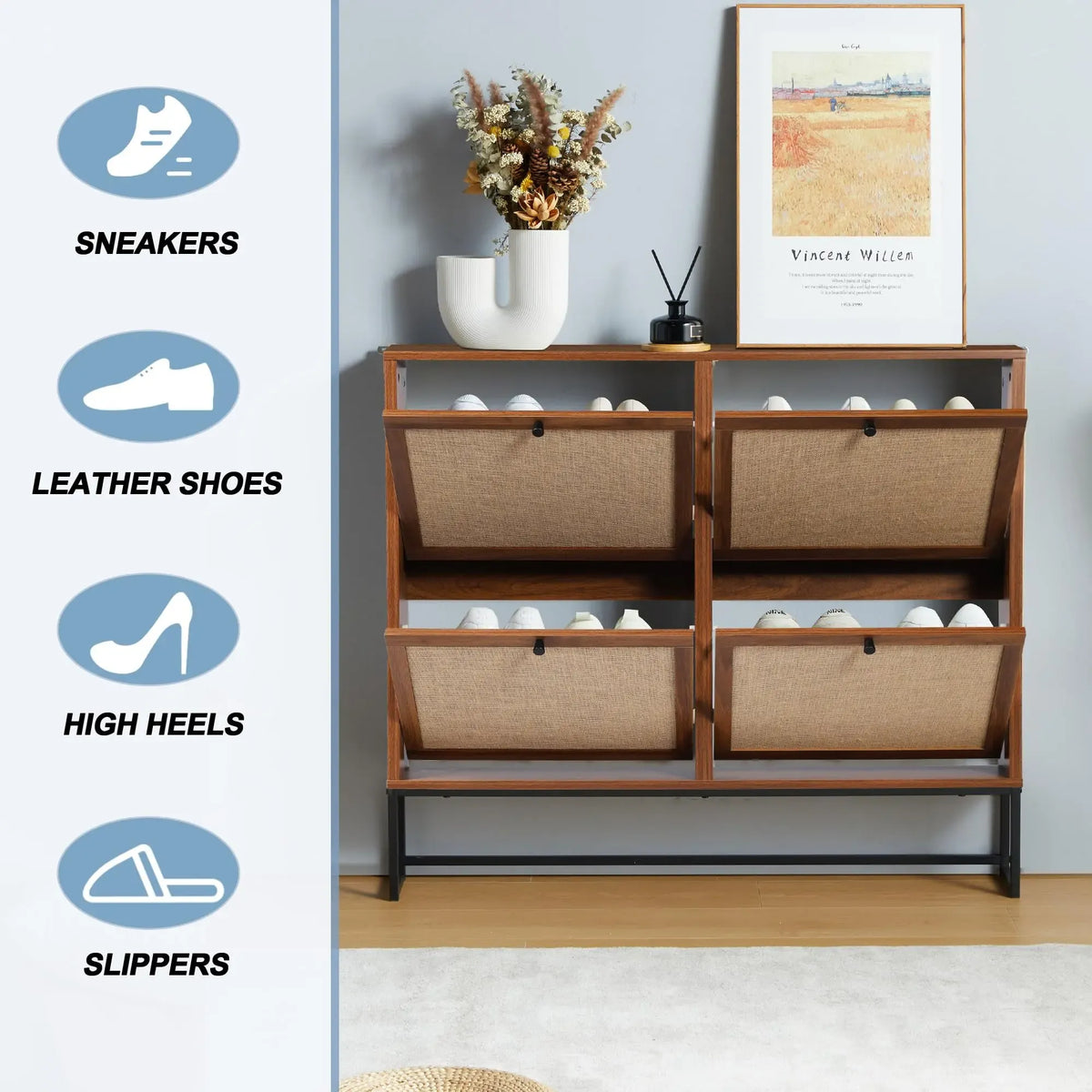 Giratree Flip-Drawer Shoe Cabinet